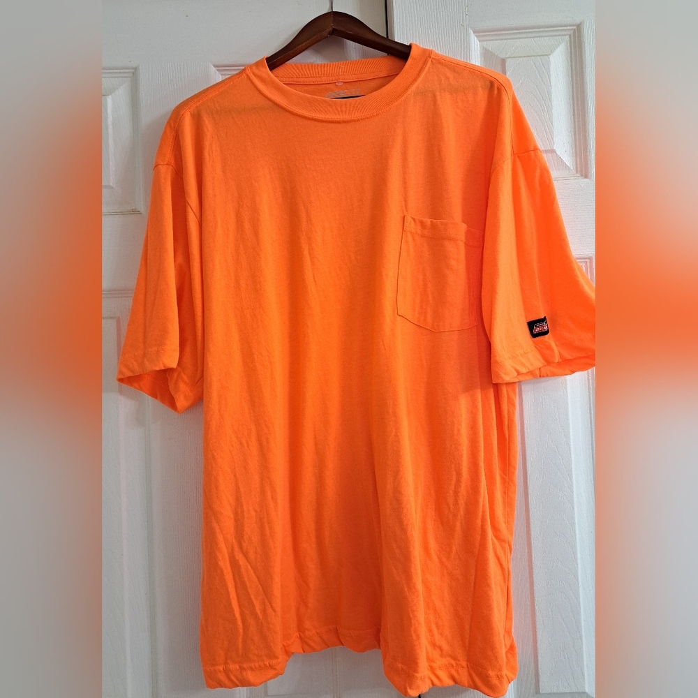 NWT Dickies Bright Orange Short Sleeve Tee